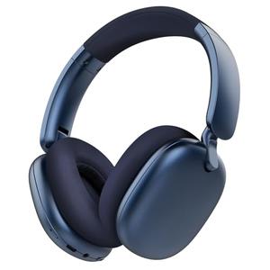 RORSOU C6 Active Noise Cancelling Headphones, Wireless Over Ear Bluetooth Headphones, 60H Playtime, Lightweight Folding Deep Bass Comfort Fit Ear Cups Headset with Mic for iPad/Travel/PC/Home Blue