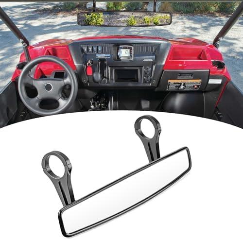 UTV 15" Rear Center Mirror with 1.75" Adjustable Clamp Compatible with Polaris RZR Ace PRO Rhino Fit Kawasaki Teryx Fit Yamaha Fit Arctic Cat Fit Cfmoto ZForce