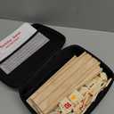 Rummy Cube Set, 2026 New 8 Player Edition with 8 Wooden Racks/Trays, 214 Large Numbers Rummy Melamine Tiles with Zippered Case, Rummy Travel Game Set - Classic Board Games for Family Adults Kids