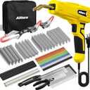 Allturn Plastic Welder, 2 in 1 Plastic Welding Kit, Hot Staples Weld Gun, Car Bumper Repair Kit for Most Plastics, Patent Number D970324 (Yellow)