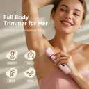 Hair Removal Epilators Bikini Trimmer for Women, Painless Waterproof Electric Foil Shaver Razors for Facial Leg Body Armpit, Ceramic Blade with Type-C Charging, Travel Size, SE Version