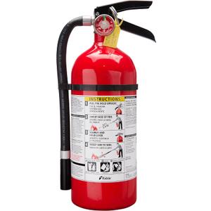 Kidde Pro 210 2A:10-B:C Fire Extinguisher, Rechargeable, Multi-Purpose for Home & Office, 4 lbs., Mounting Bracket Included , Red