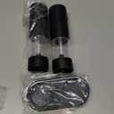 Electric Salt and Pepper Grinder Set  USB Rechargeable Automatic Grinder Set with LED Light, 6 Adjustable Coarseness Levels, Large Capacity, 2-Pack Electric Salt and Pepper Shakers