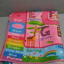 Terrug Kids Rug for Playroom, Educational Classroom Rug for Kids Room, Washable Nursery Rugs Non Slip Playroom Rugs Play Mat for Learning ABC Carpet, Numbers, Animal, Colors, Season, 3X5 Feet, Pink