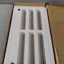 RV 20" Refrigerator Upper/Lower Side Wall Vent with Mesh Insect Screens for Campers Trailers RVs (White)