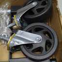 Heavy Duty Gate Wheels for Fences, Yards, Farms, Gate Casters with Spring Loaded, 360 Degree Swivel Max Load Capacity 220lbs