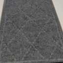 Stair Treads for Wooden Steps Indoor, 15 Pack 8" X 30" Non Slip Carpet Stair Treads with Reusable Adhesive for Kids Elders and Dogs, Surface Polyester TPR Backing Stair Runner Rugs, Dark Grey