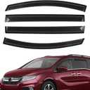 4PCS Rain Guards Window Visors Wind Deflector Fits for 2018-2023 Honda Odyssey, Front & Rear Outside Mount Vent Shade, Tape-on Vent Visors, 2018 2019 2020 2021 2022 2023