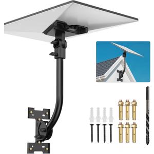 Anautin Starlink Gen 3 Mount Adjustable 180-Degree Installation kit with Waterproof Design Suitable for Wooden Roofs and Walls, ensuring Optimal Satellite Internet Signal Alignment.