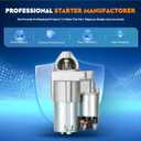 New Starter (Only for Auto) for Chevrolet Equinox 3.4L 07-09, for Malibu 06-07 3.9L 07-10 3.5L, for Pontiac G6 06-09 3.9L 07-10 3.5L, for Torrent 07-09 3.4L, Fit for Saturn Aura 07-08 VUE 08-09 3.5L