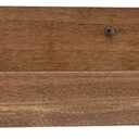 Kate and Laurel Levie Modern Floating Wall Shelf Picture Frame Holder Ledge, Rustic Natural Wood