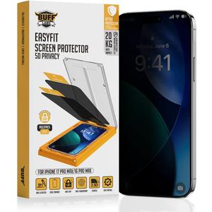 2-Pack Privacy Screen Protector for iPhone 17 Pro Max | iPhone 16 Pro Max [6.9] Anti-Spy Tempered Glass with Auto-Alignment Kit - Confidential Filter, Bubble-Free, Case-Friendly