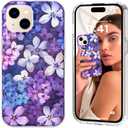 Magnetic for iPhone 15 Plus Case Cute for Women, [Compatible with Magsafe][Drop Protection] Slim Colorful Flowers Oil Painting Printed Girly Floral Phone Case for iPhone 15 Plus