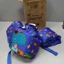 Vvinca Toddler Swim Vest 22-66 lbs, Swim Trainer for Boys Girls with Anti-Chafe Crotch Strap, Floaties for Kids 2-6 Years Old,03-Dinosaurs