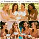 STOFINITY Wildflower Bridal Shower Games for Guests - Wedding Advice and Wishes for The Mr and Mrs, Find The Guest Bingo Bridal Shower Decorations, Funny He Said She Said Would You Rather Game Ideas