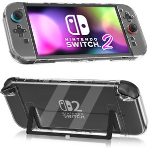 Dockable Clear Case for Nintendo Switch 2 (2025), FANPL Protective Cover for Switch 2 and Joy Con Controller - Strong and Durable, Not Easy to Fall Off