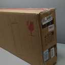 SONGMICS Hanging Jewelry Cabinet, Wall-Mounted Cabinet with LED Interior Lights, Door-Mounted Jewelry Organizer, Full-Length Mirror, Gift Idea, White UJJC99WT