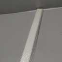 Blackout PVC Light Blocking Strips for Window Shades and Blinds - Blocks Light Along The Sides of Blackout Blinds,Side Tracks for Cordless Shades, Light Blocking Strips for Bedroom (White, 58",2Pcs)
