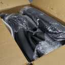 Executive Leather Office Chair, Computer Chair with Thick Cushion & Lumbar Support, Ergonomic Desk Chair with Adjustable Headrest & Armrests, Black