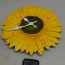 Outdoor Wall Clock for Garden, Patio and Deck, Sunflower 12in Garden Clock Waterproof Clocks -Not Silent (Sunflower)