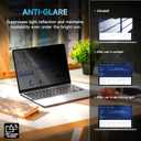 Mamol Privacy Screen for MacBook Pro 14 Inch (2021-2025, M1, M2, M3, M4, M5), MagicSuction Removable Vacuum Adsorption Anti Spy,Anti Glare Anti Blue Light Filter for Mac Laptop Computer