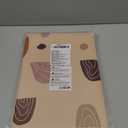 Blissful Diary Baby Splat Mat for Under High Chair, 50.4 x 50.4 Inch Wipeable Splash Mat, Waterproof and Washable, Anti-Slip Floor Protector, Boho Rainbow