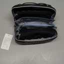 BOYATU Travel Makeup Bag Organizer Cosmetic Bag: 3 Pcs Set Large Capacity Make up Bag with Compartments - Waterproof Leather Toiletry Bags with Handle Travel Essentials Case Gifts for Women (01-Black)