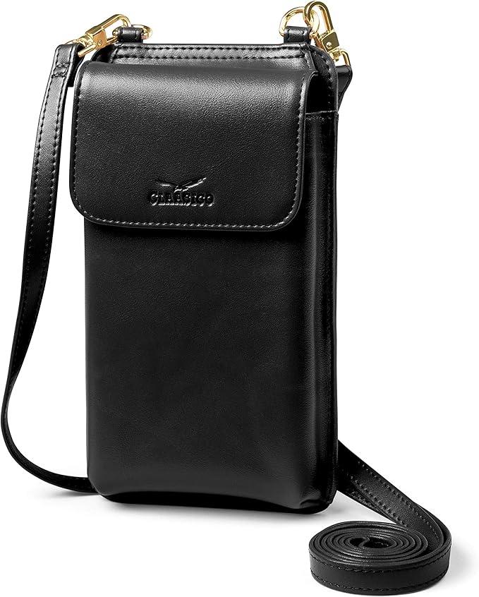 Claasico Crossbody Phone Purse for Women – RFID Phone Case Wallet w/Magnetic Closure & Separate Zipper Pocket Crossbody Bag