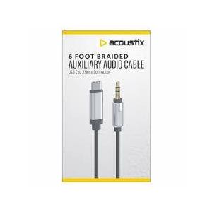 Acoustix 6 Foot Braided Auxiliary Audio Cable