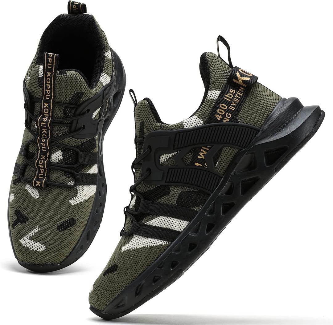 koppu Kids Shoes Running Shoes Girls Boys Primary School Students Sports Shoes Spring and Autumn Casual Shoes (1.5 Big Kid, Camouflage-4)