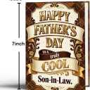 3 x Fathers Day Card Gifts for Son In Law, Father's Day Card for Son In Law