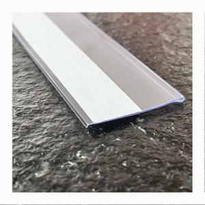 Plastic Price Holder Gondola Shelf - Adhesive Data Strip - 2 Pack - 3FT
