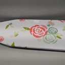 Amazon Basics Foldable Space Saving Ironing Board Tabletop with Non-Slip Feet, 77x29 cm, White, Floral