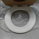 Mayfair Cassel Slow Close Toilet Seat, Easy Clean, Non Slip Premium Wood Seat, Easy Install, Made in USA, Round, White