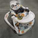 Fisher-Price Portable Baby Chair Sit-Me-Up Floor Seat with Snack Tray, Newborn Sensory Activity Toys & Plush Cute Sloth Washable Pad​