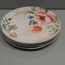 Bico Margret's Garden Dinner Plates Set of 4, 11 Inch Large Ceramic Plates for Pasta, Steak, Stylish Serving Dishes, Microwave and Dishwasher Safe, Gift for Housewarming and Thanksgiving
