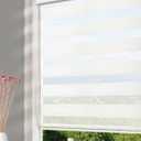 Homebox Zebra Blinds for Indoor Windows Roller, Window Shades Light Filtering Sheer Light Control Day and Night Mini Blinds for Kitchen Bathroom, 21" W x 72" H White (21"W x 72"H, White)