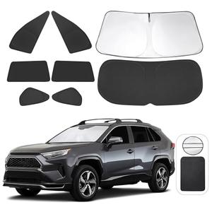 TINGLU Window Shades for Toyota RAV4 2019-2025 2026 Accessories Car Side Full Windows Rear Triangular Windshield Sun Shade Sun UV Rays & Privacy Protection for Camping,Napping,and Relaxing 8PCS