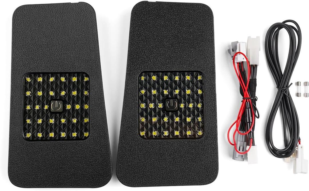 Powerty Compatible with LED Lights Toyota Highlander 2023 2022 2021 2020 Cargo Lamps Decorative Atmosphere Lamp Trunk Ceiling Lighting 2 PCS (Only for Electric Tailgate Versions, Not fit 2024)