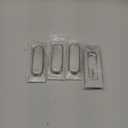 HOMOTEK 4 Pack 120mm Flush Sliding Closet Door Pulls, Recessed Finger Pulls for Sliding Barn Bypass Door Handles, Cabinet Drawer Rectangular Invisible Pull- Small Size 4.75 in, Brushed Stainless Steel