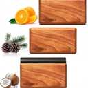 Car Air Freshener, Wood Air Freshener, Car Odor Eliminator for Visor Clip, 3-Pack Variety Scent Refill, Long Lasting - CLIP INCLUDED (Cabana-Pine-Orchard)