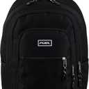 FUEL Laptop Durable Hiking Travel Commuter Carry On Casual Daypack Classic Bag Backpack, Black