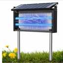 17.7 * 9.8 * 7.1in Bug Zapper Outdoor - Mosquito Repellent Outdoor Patio, Solar Bug Zapper Indoor, Waterproof Portable Fly Zapper, High Powered 4500V Mosquito Zappers Killer for Home, Patio, Camping
