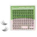 KEYYOU Venus Lash Clusters C Curl Fairy Lash Extension Eyelash Extension Wispy Natural Invisible Band Lash with Waterproof DIY Lash Extension at Home(Venus-C-16MM)