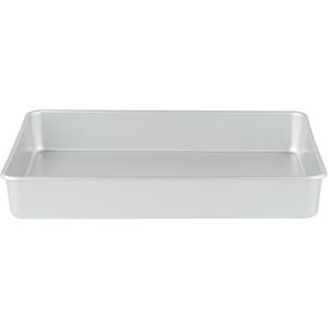 Restaurantware-Met Lux 13 x 9 x 2 Inch Straight-Sided Baking Tin, 1 Rectangular Cake Pan - Oven-Ready, Freezable, Anodized Aluminum Baking Sheet Cake Pan, Greaseproof, For Baking Birthday Cake