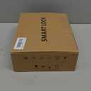 Fingerprint Door Lock Smart Voice Guidance Door Knob with Keyless Entry, Door Locks for Bedrooms, Home Hotel Office Apartment Rental House Fingerprint Door Knob, Easy to Install (Black) (Door thickness:1-9/16" to 2-3/16"(40-55mm))