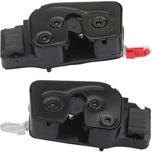 Lower Door Latch for Rear Quad Cab Compatible with Dodge Ram 1500 2500 3500 1998-2002 Cargo Door Lock Actuator Replaces 55275100 55275101 (Pair)