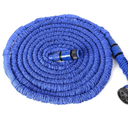 Expanding Flexible Garden Water Hose w/ Spray Nozzle in Blue (75ft) - CycloneSound