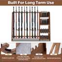Wooden Walnut Gun Rack with Holder, Indoor Floor Standing Rifle Rack, 
Product Dimensions	32.68"D x 12.2"W x 5.31"H