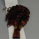 Belaved Ombre Brown Human Braiding Hair 100g Highlight 1b/30 Deep Water Wave 2 Bundles Bulk Human Hair for Braiding Curly Hair Extensions for Boho Braids Knotless Wet and Wavy 20Inch